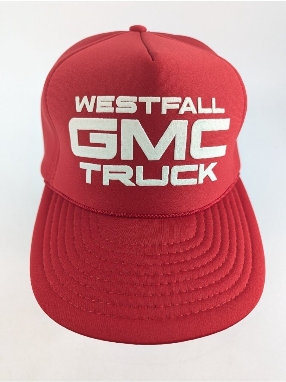 Westfall GMC Truck Snapback Hat - Vintage Red Cap Kansas City Cap - 80s 90s